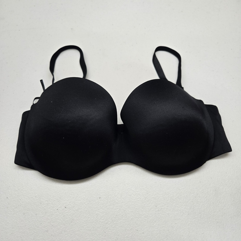Warner's Women Bra 38C Black T Shirt Underwired Multiway Adjustable‎ Strap